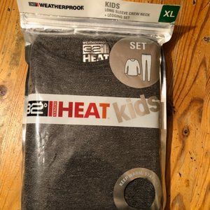 Weatherproof, 32 Degrees,Charcoal Grey Kids, Long Sleeve Crew Neck & Legging Set